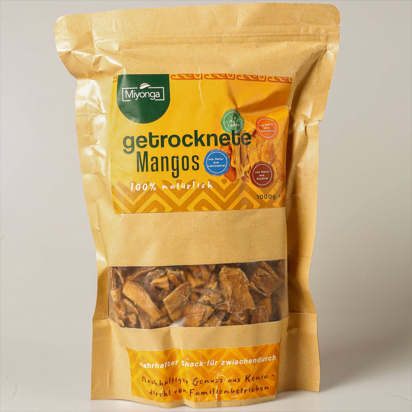 Getrocknete Mangos aus Kenia Fairtrade und Nachhaltig ökologisch natürlich Afrika shop Vegan Miyonga lecker und süß