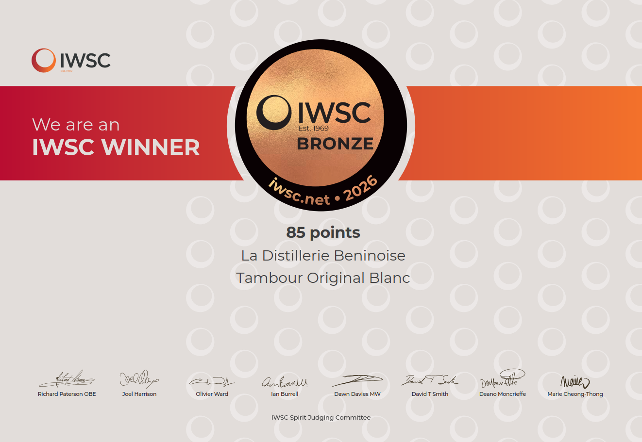 Tambour Sodabi Blanc | Palmen Spirituose, 42% Vol