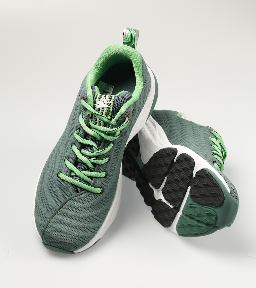 ENDA Lapatet: Marathon-Laufschuh -green front