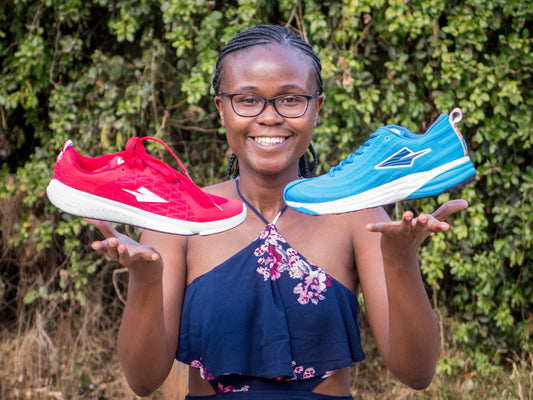 Navalayo Osembo, Gründerin und CEO von Enda Running. Der erste Hersteller von nachhaltig produzierten Laufschuhen in Kenia.