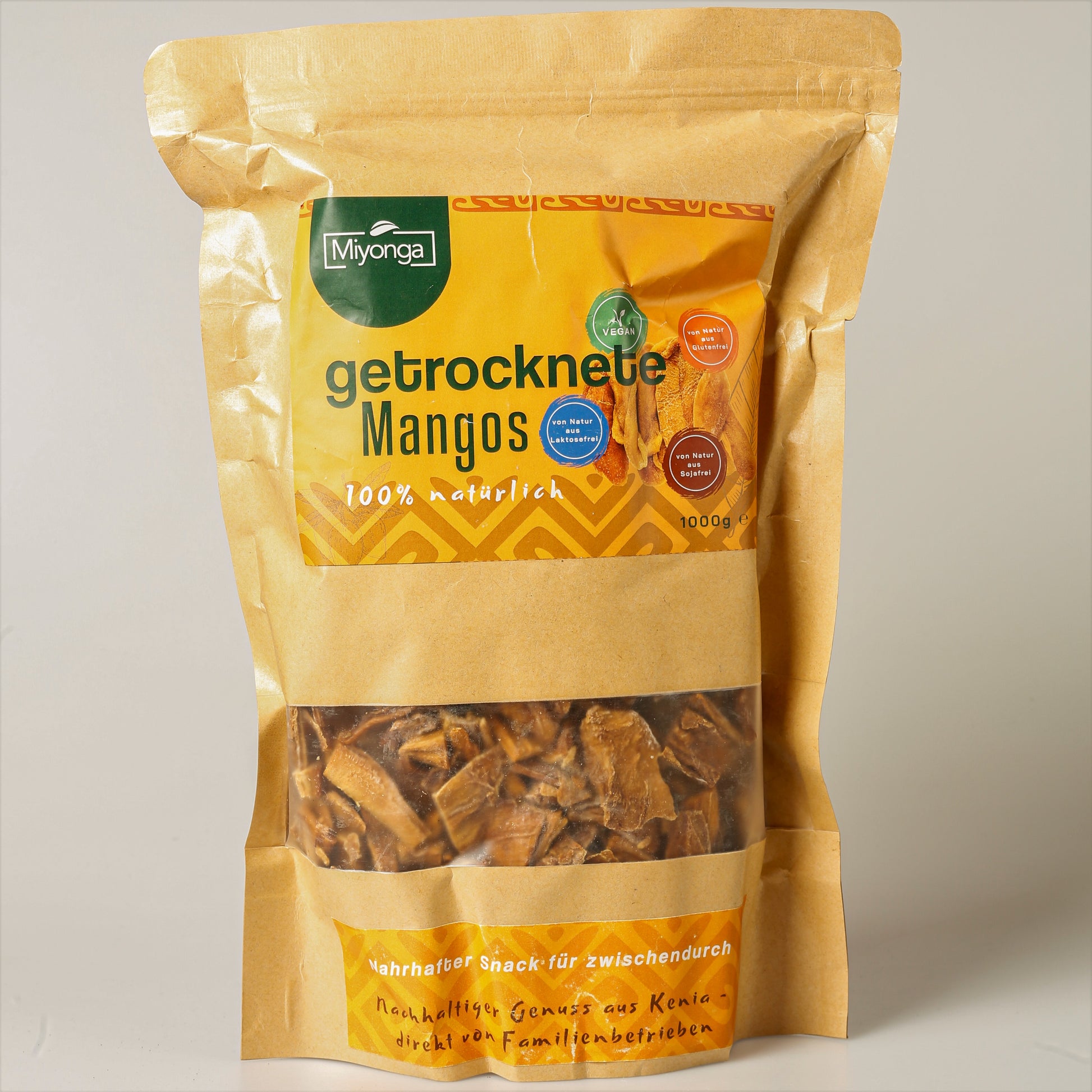 Getrocknete Mangos aus Kenia Fairtrade und Nachhaltig ökologisch natürlich Afrika shop Vegan Miyonga lecker und süß