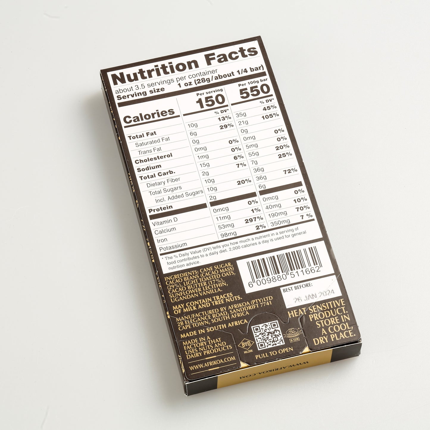 Oat milk chocolate 46%