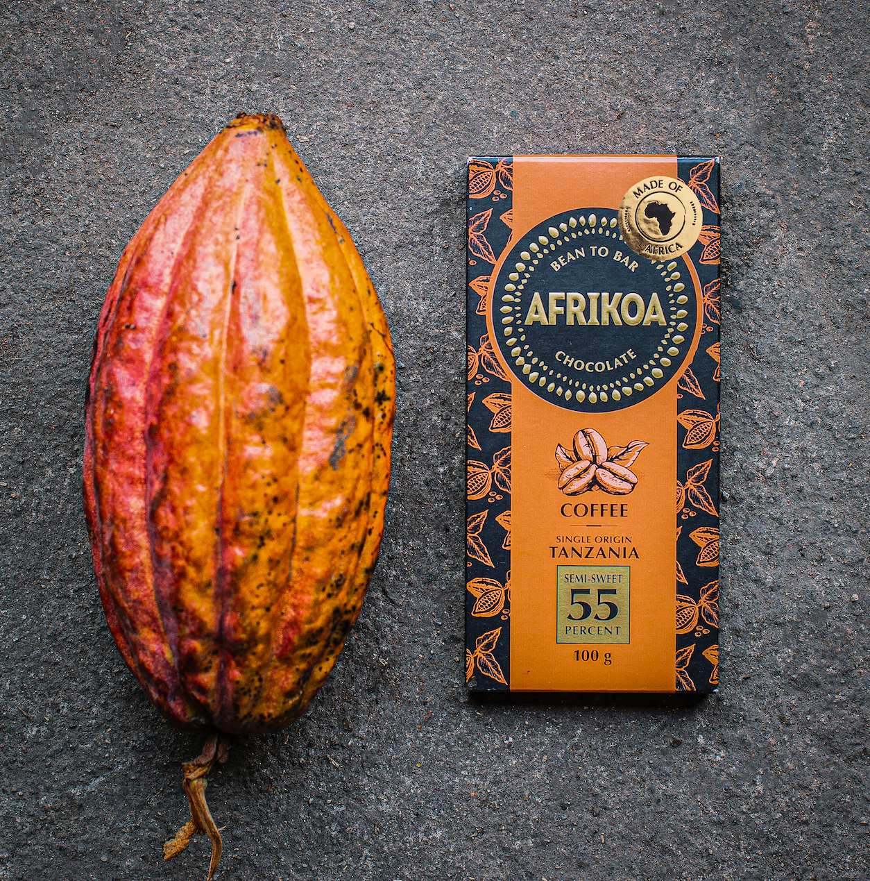 Dark chocolate 55% with coffee